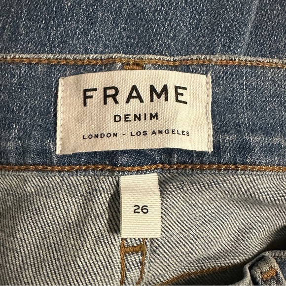 Frame Le High Straight Denim Jeans in Bixby Size 26 - Picture 2 of 9